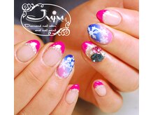 ジュジュ(Juju)/エアジェル　雪の結晶ネイル　