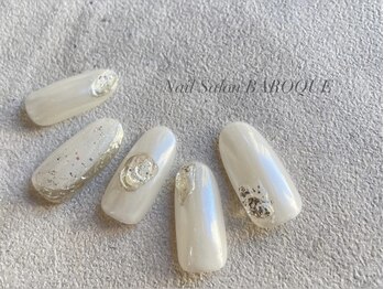 ネイルサロン バロック(Nail Salon BAROQUE)/ホワイトネイルデザイン