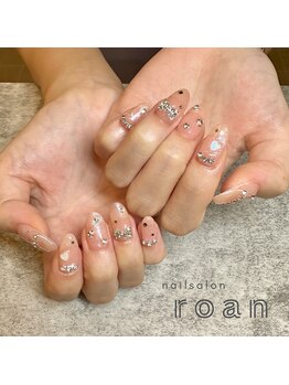 ロアンネイル(roan nail)/きらきらリボン