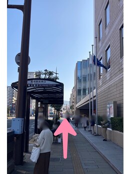 長崎駅前脱毛/4.長崎駅前バス停