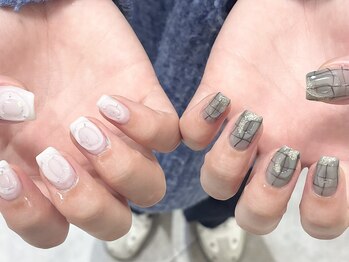 コム 草加マルイ店(com by neolive)/パラジェル*チェックネイル