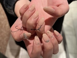 ～ヌーディジュエリーネイル～