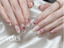 ヴィーナス(VENUS)/春/チークネイル/チェックネイル