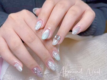 アルモンド ネイル(Almond Nail)の写真/豊富なカラー/パーツで自分だけの指先を演出☆シンプルからこなれ感のあるデザインまで幅広く対応◎