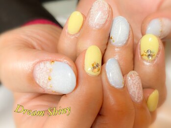 ドリームシャイニー 西葛西店(Dream Shiny)/パステル×フラワーレースネイル