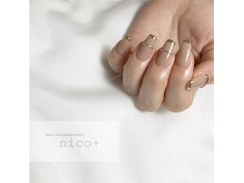 ニコ(nico+)/シンプルミラーフレンチ