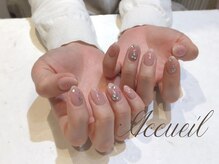 アクイユ 銀座店(ACCUEIL)/キラキラチークネイル