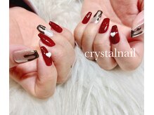 クリスタルネイル イオンモール都城駅前店/バレンタインネイル
