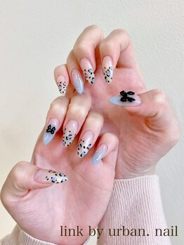 リンクバイアーバン(link by urban.)/水色アニマルネイル