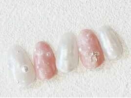 ワンホンネイル/バレエコアnail