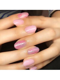 縦マーブルネイル