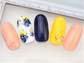 ネイルズガッシュ 蒲田東口店(NAILsGUSH)/*ビビッド・フラワー*