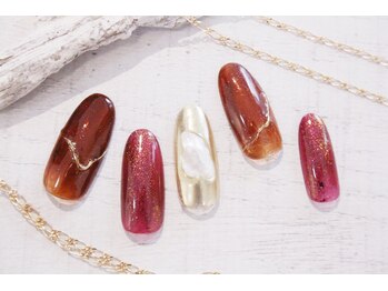 ラルネイル 大宮(Lull. nail)/ピンクゴールド＊メタリック