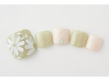 アトリエプラスエヌ(Atelier+N)/【フットネイル】フラワー