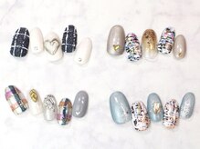 ハッピービューティー(Happy Beauty)/ツイードチェックネイル