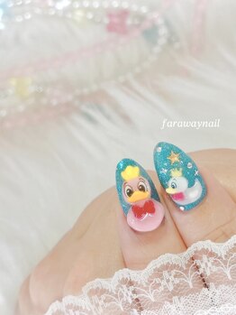 ファラウェイネイル(Faraway nail)/3Dネイル/ドナルドネイル