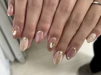 キーネイルアンドアイラッシュ(KEY)の写真/綺麗な指先で気分UP☆全メニュー初回オフ無料/丁寧なカウンセリングで理想のネイルに◎