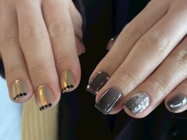 キラキラ大人春ネイル♪