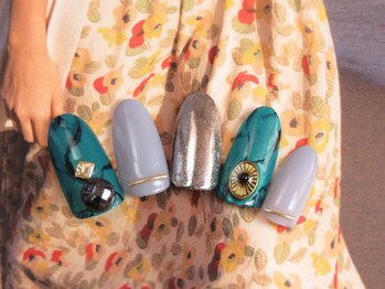 エムネイル(M Nail)/大理石風ネイル