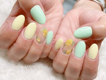 クリスタル(CRYSTAL)/ミモザネイル