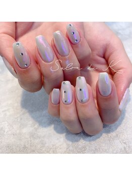 サロンドゥケー(salon du k)/ホワイト×オーロラ