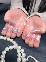 アリ(Ali)/チップ長さ出し　デザインネイル