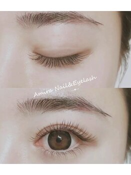 アミーラ(Amira)/ブラウンマツエク上下