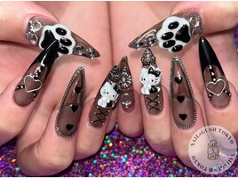 ブラック/クリア/スカルプ