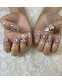 キラキラワンホンネイル