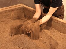米ぬか酵素風呂 楽の雰囲気（店内に入ると酵素風呂独特の香りがしますが、リラックス効果◎）