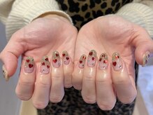テラスヘア(TERRACE hair)/キラキラバレンタインネイル