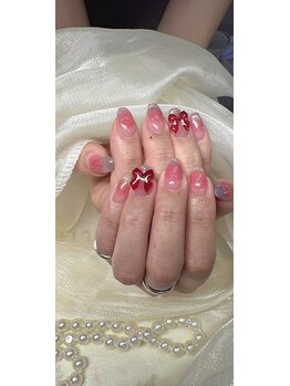 ラベンダー(Lavender)/チークマグネット+パーツ