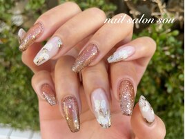 ニュアンスフラワーネイル