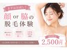 【まずはお試し!】顔orワキ脱毛体験
