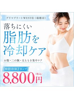 プリマプリート WEST店の写真/夏までに理想のくびれへ！夏痩せイチオシメニュー×脂肪冷却でスッキリボディをGET♪