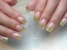 リッシュ ドゥ(RICHE deux)/ライムグリーンラメグラデ