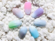 ササヨアンドソーオン(SASAYO&...)/白エアグラデーション