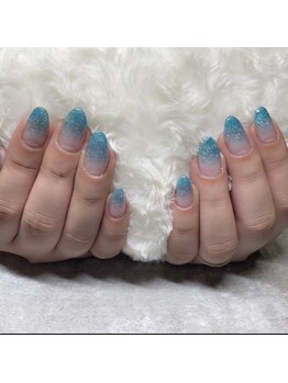 キラキララメグラデーション