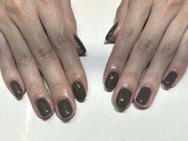 大人ワンカラーネイル