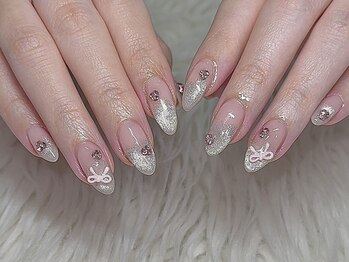 ピンク × マグネットグラデ