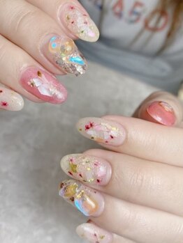 ラヴィネイル(La Vie Nail)/アート放題 押し花ネイル
