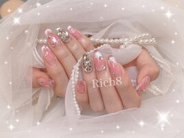 春に◎マグネットチークネイル