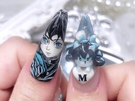 鬼滅の刃 時透無一郎3D&痛ネイル