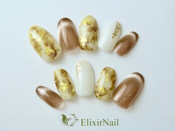 エリクサーネイル 神田(Elixir Nail)/シンプル/クーポン使用