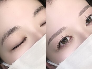 ホワイトアイ 岡山(WHITE EYE)の写真/【学割U24クーポンで美眉毛をゲット★】自眉毛を生かした自然な仕上がりで、より印象的な目元へ♪