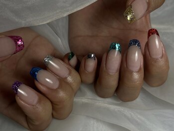 ノアネイル(noa.nail)/ラメフレンチ