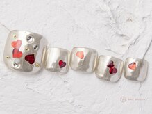 ネイルメゾン 池袋店(NAIL MAISON)/ハートシルバーキラキラ¥9000