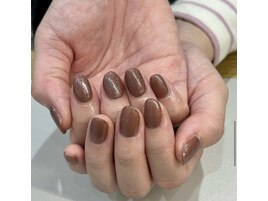 ラメワンカラーネイル ¥3800