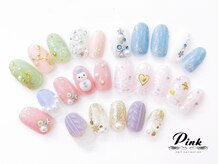 ネイルコレクション ピンク(Nail Collection Pink)の雰囲気(ジェル定額コース¥7990.8990.9990☆150種あり♪クリスマスネイル)