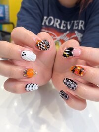 【ジェル】ハロウィンネイル